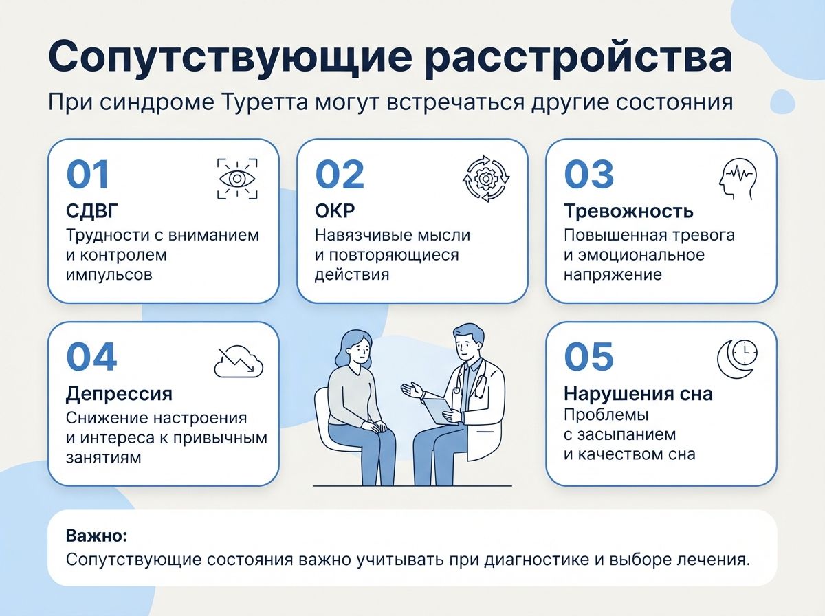 Лечение синдрома Туретта в Истре инфографика