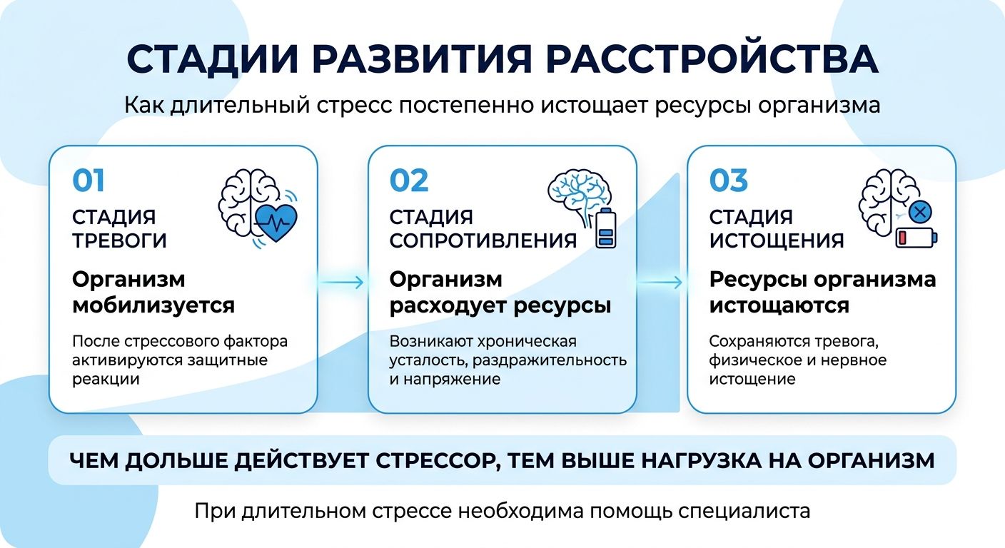Лечение стресса в Истре инфографика